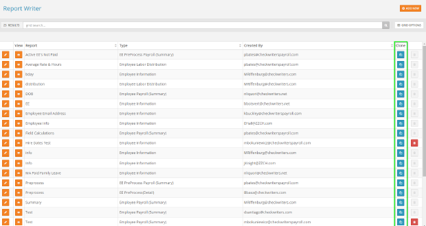 Report writer overview