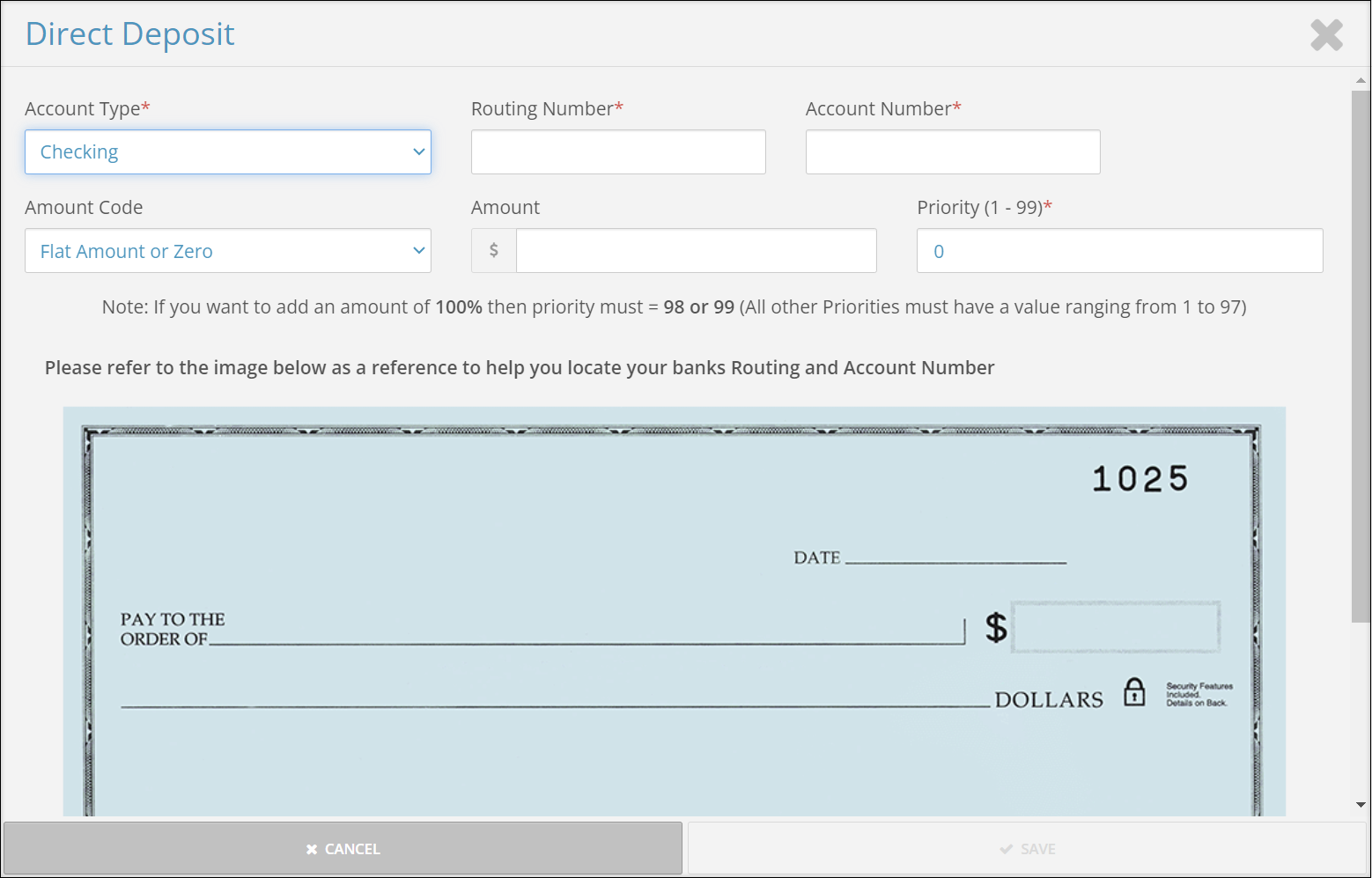 Direct Deposit Ui Direct Deposit for Employees (ESS)